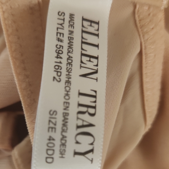 Ellen Tracy Cream Full Coverage Bra - Picture 5 of 5
